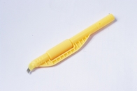Pena tato manual sekali pakai dalam professinal, Handpiece Microshading kuning dan dapat dilepas